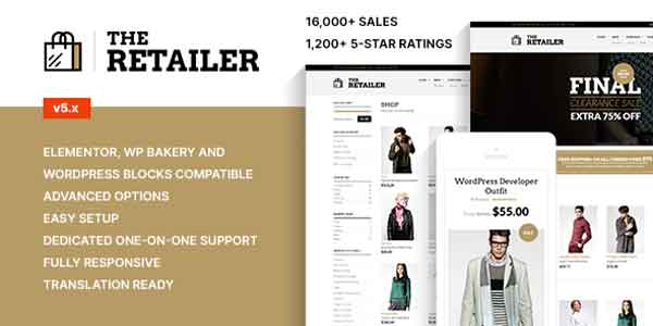 قالب وردپرس The Retailer