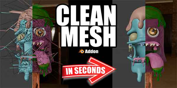 پلاگین بلندر Clean Mesh