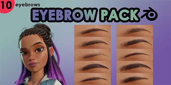 پلاگین بلندر Eyebrow Pack