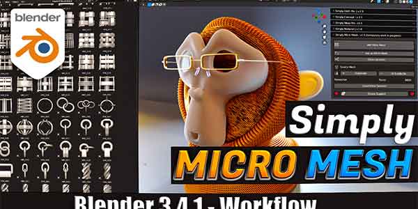 پلاگین بلندر Simply Micro Mesh