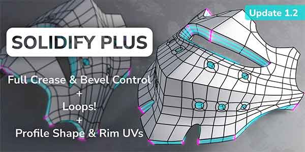 پلاگین بلندر Solidify Plus