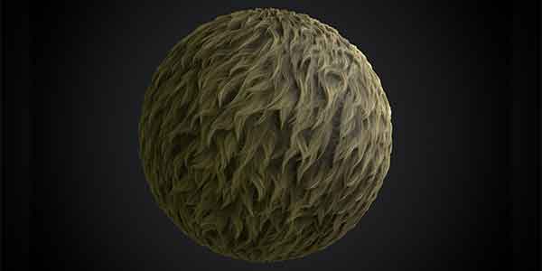 متریال سابستنس پینتر Realistic fur substance smart material