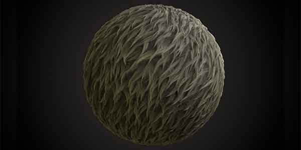 متریال سابستنس پینتر Realistic fur substance smart material