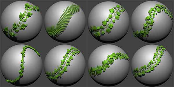 مجموعه پک براش 30Plant Curve Brushes