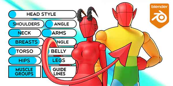 پلاگین بلندر Adjustable Mannequin