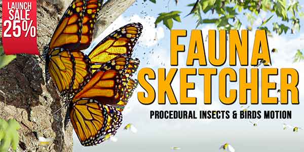 پلاگین بلندر Fauna Sketcher