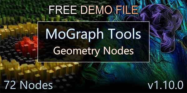 پلاگین بلندر Mograph Tools Geometry Nodes