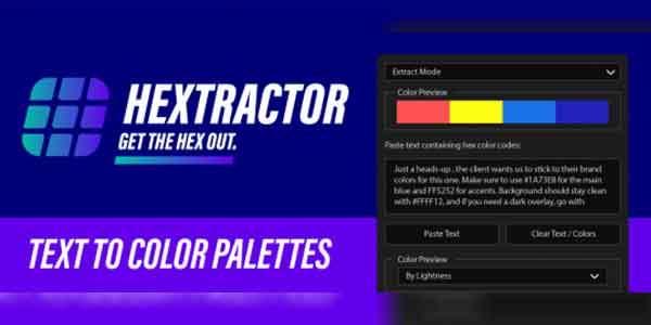اسکریپت افترافکت Hextractor