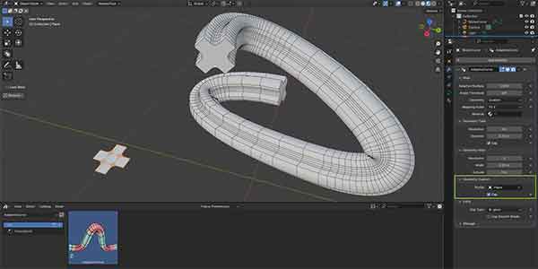 پلاگین بلندر Adaptive Curve