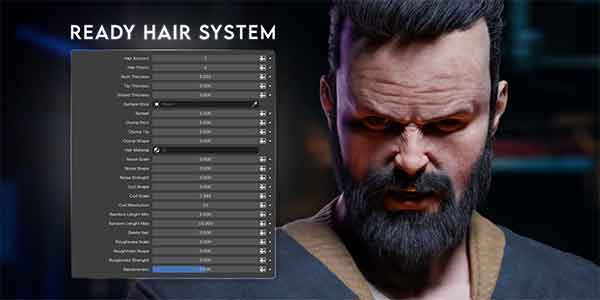 پلاگین بلندر Blender Ready Hair System