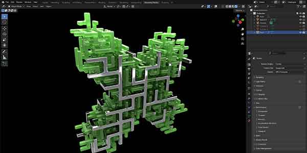 پلاگین بلندر Infinite 3D maze