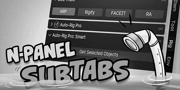 پلاگین بلندر N Panel Sub Tabs