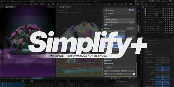 پلاگین بلندر Simplify Viewport Perfomance