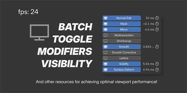 پلاگین بلندر Simplify Viewport Perfomance