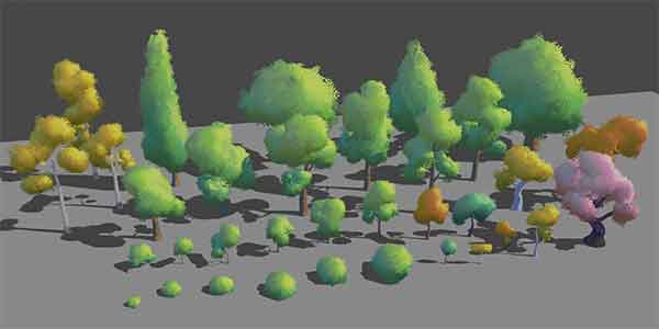 پلاگین بلندر Stylized Tree Asset Generator