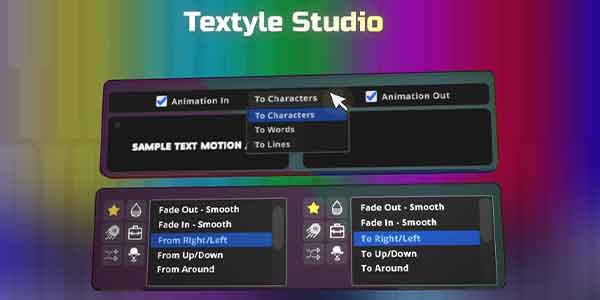 اسکریپت افترافکت Textyle Studio