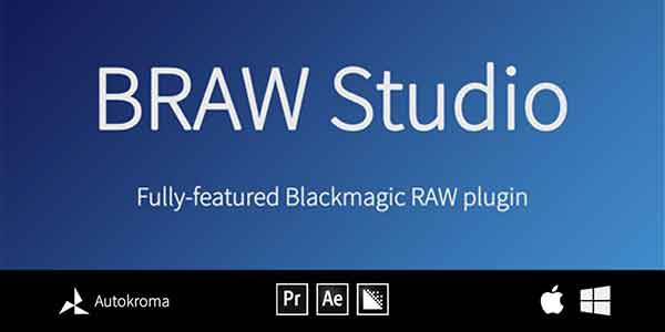 پلاگین افترافکت و پریمیر پرو BRAW Studio