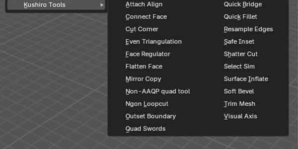 پلاگین بلندر Kushiro Tools
