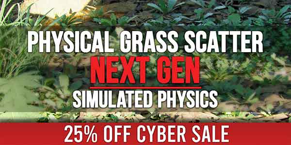 پلاگین بلندر Physical Grass Scatter And Draw