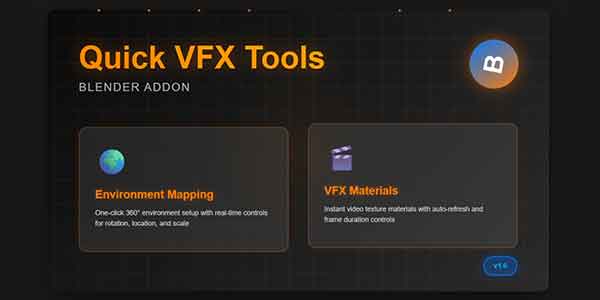 پلاگین بلندر Quick VFX Tool