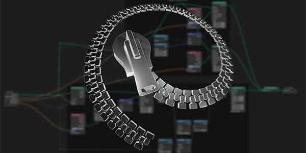 پلاگین بلندر Zipper Geometry Nodes