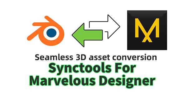 پلاگین بلندر Synctools For Marvelous Designer